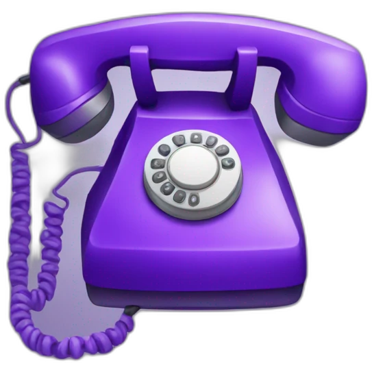 téléphone violet emoji