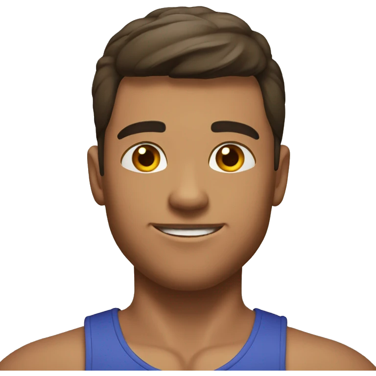Jeune homme musclé  emoji