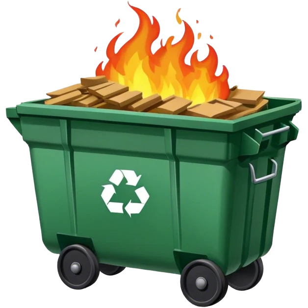 Dumpster fire  emoji