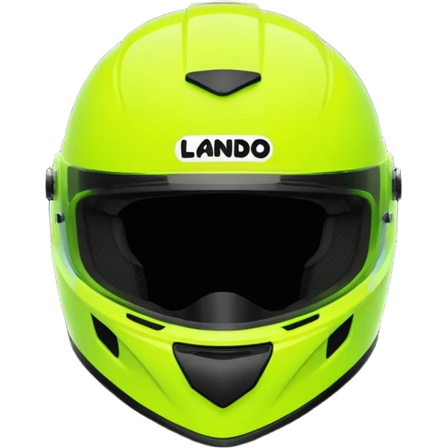 Create a Florecent green heart emoji with the same patterns as Lando Norris's helmet emoji