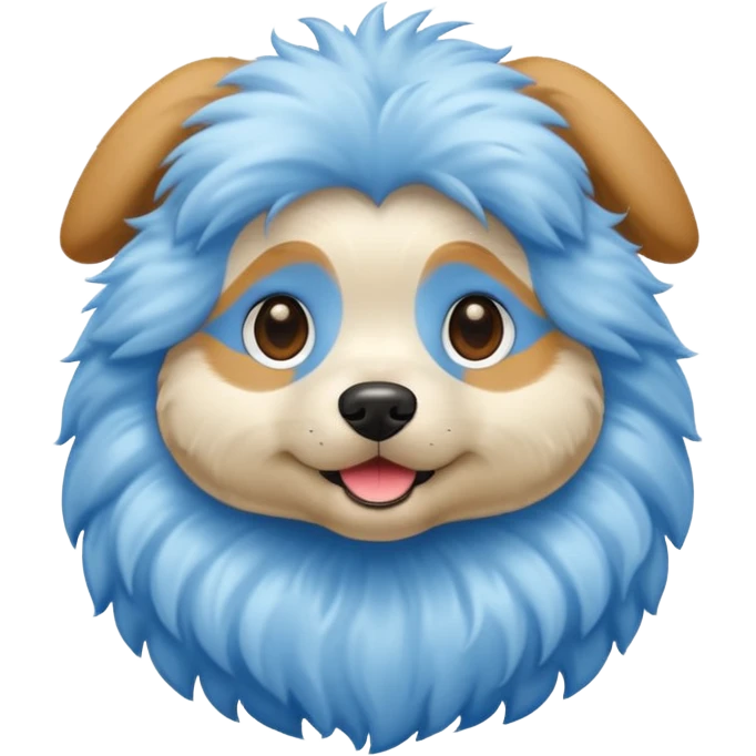 Dog blue emoji