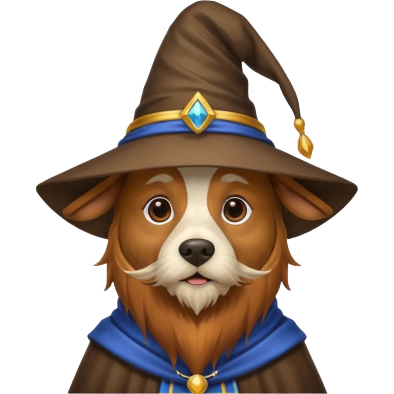 Dog wizard emoji