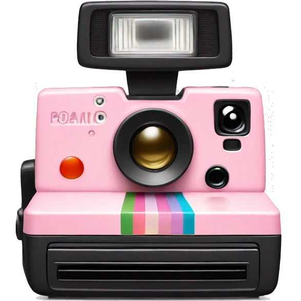light pink polaroid camera emoji