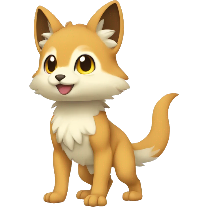 Cute cool animal hybrid Fakemon full body emoji
