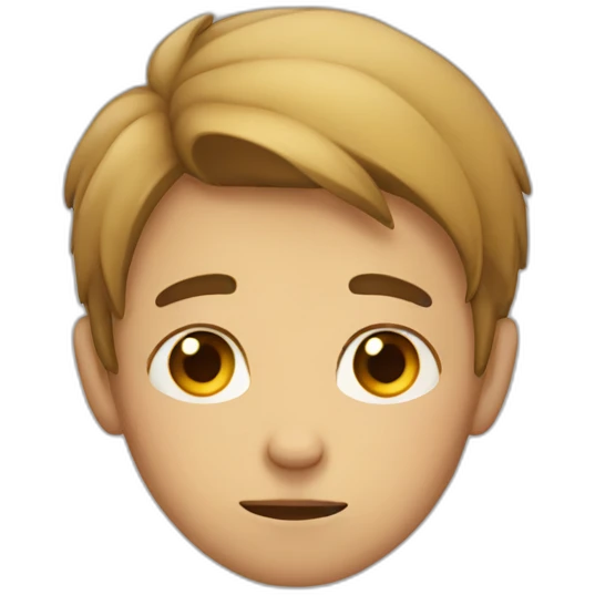 Boy with sad face  emoji