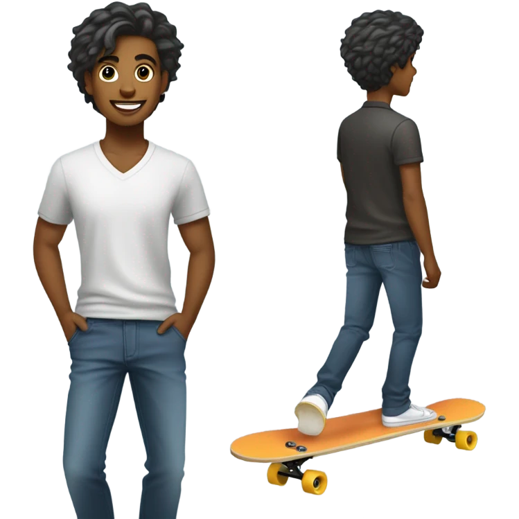 Employed skater boy emoji