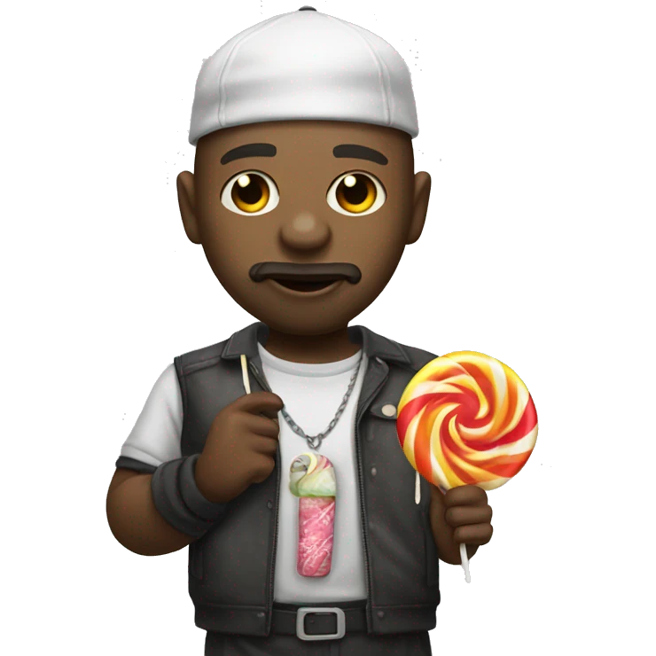 Ganster with lolipop emoji