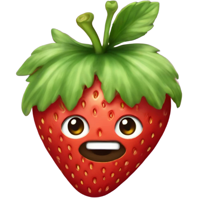 Strawberry saturn emoji
