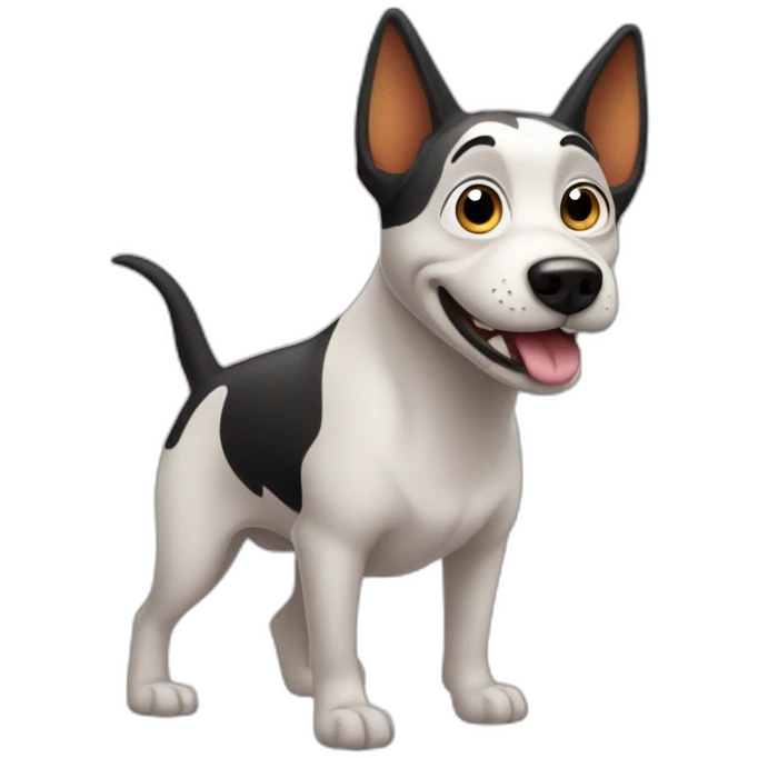 Spike dog from cartoon emoji
