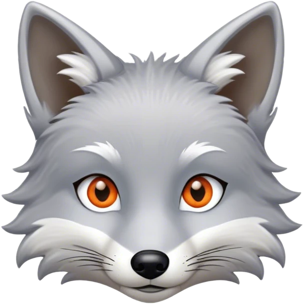Silver fox emoji