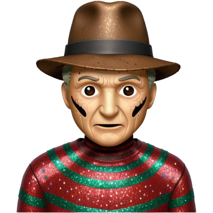 glitter freddy krueger emoji