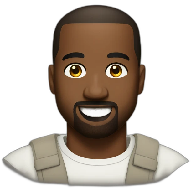 Kanye West smiling emoji