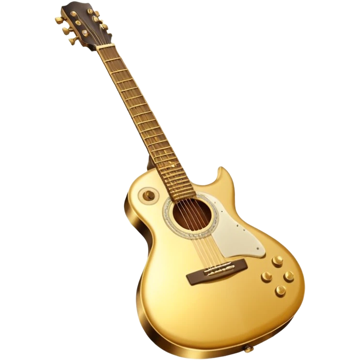 cinematic-realistic-guitar,-polished-metal,-warm-golden-reflections-dancing-along-its-surface,-soft-hands-carefully-positioned-over-the-keys,-glowing-with-an-elegant-and-airy-charm. emoji