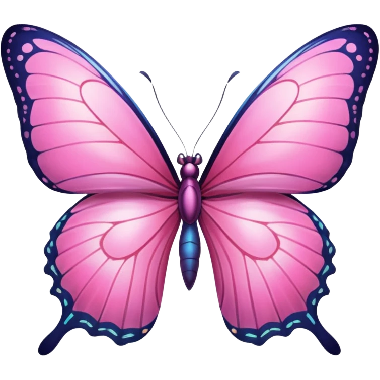 Pink butterfly emoji