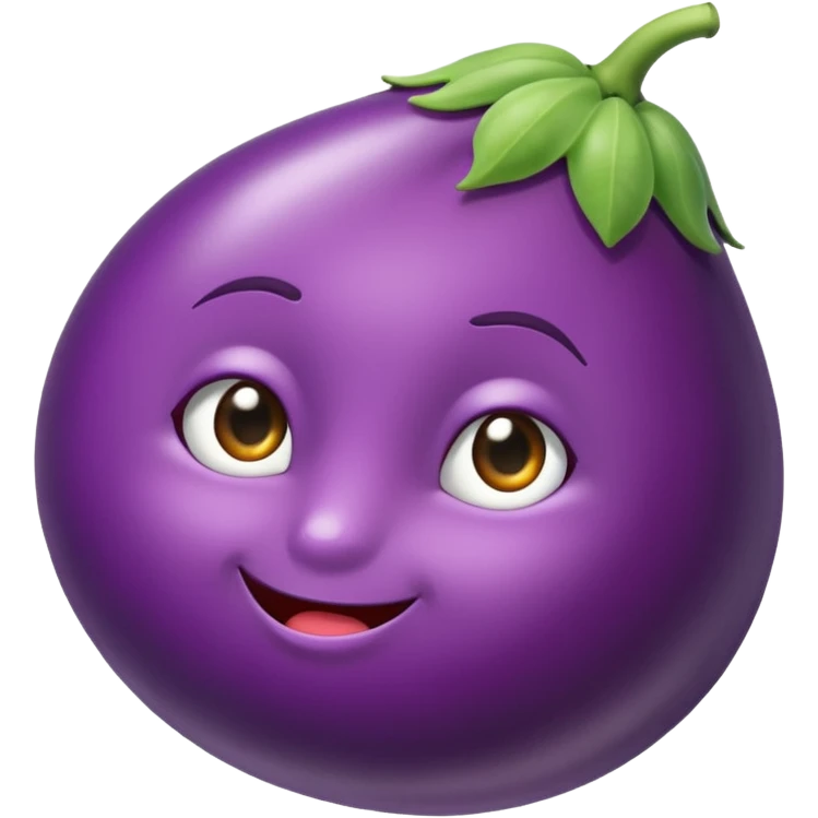 brinjal with small piece  emoji