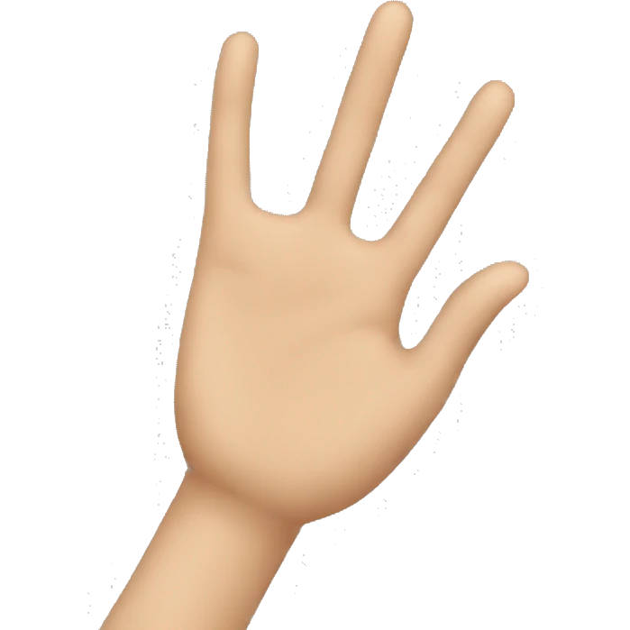 Una mano haciendo la L  emoji