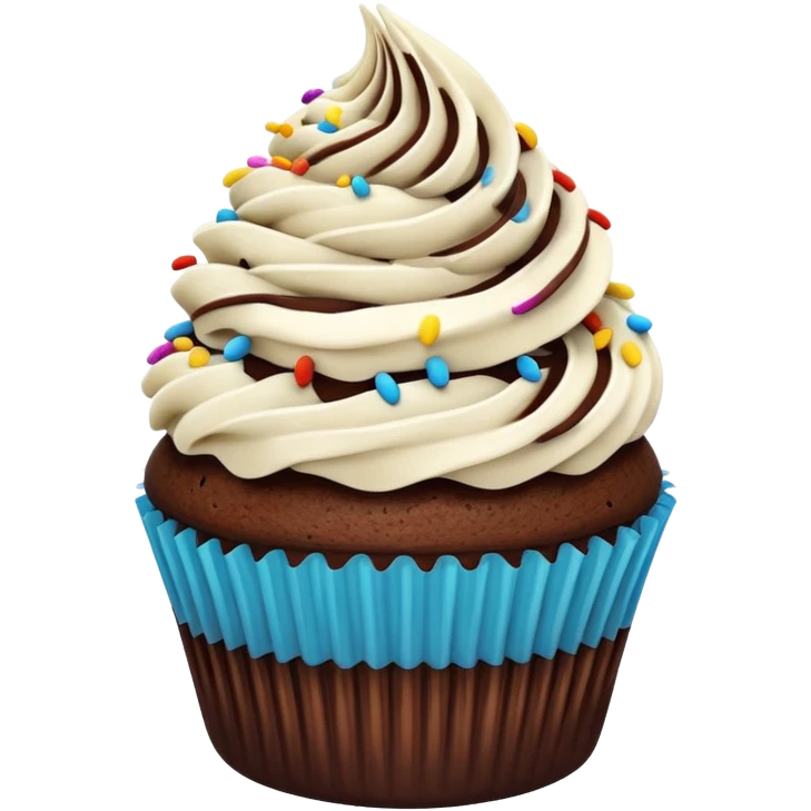 chocolate cupcate emoji