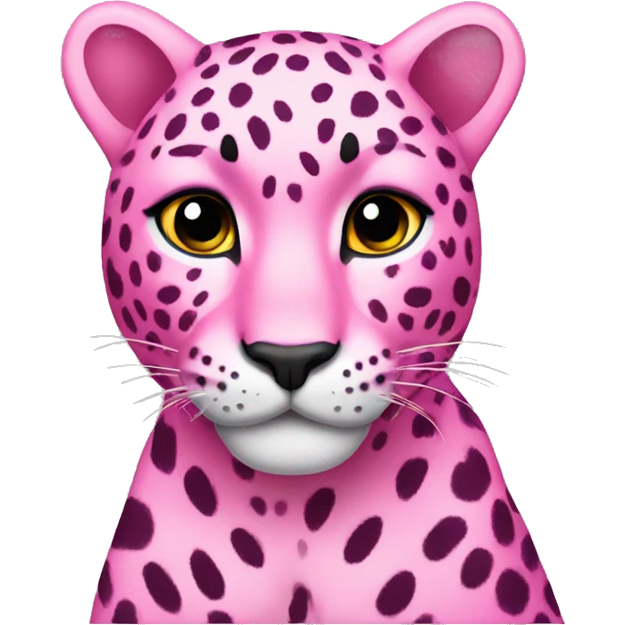 pink leopard emoji