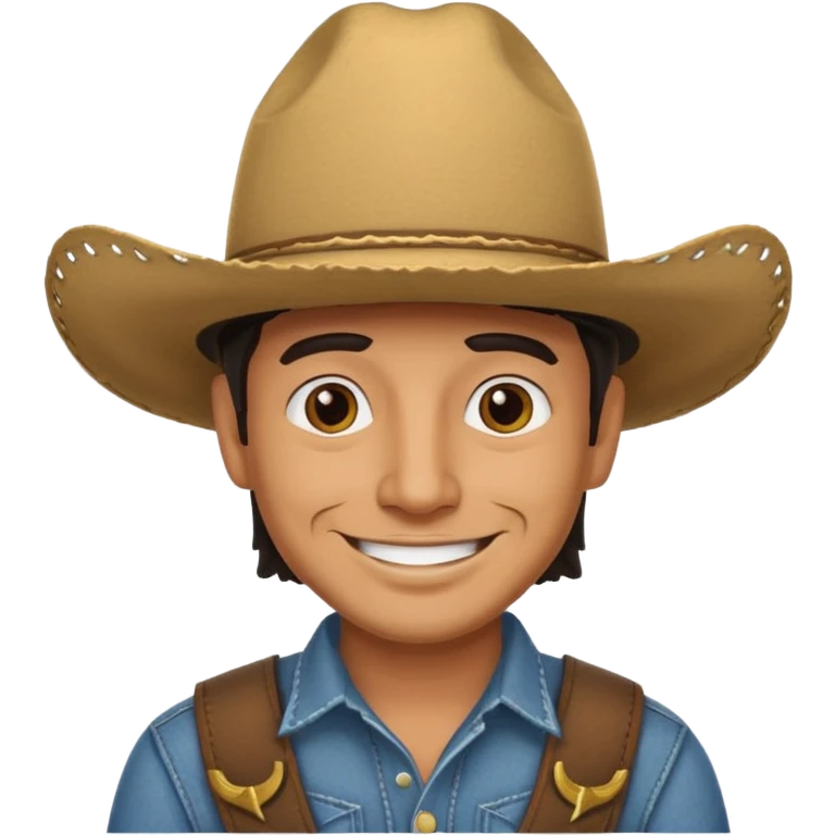 Smiling Mexican man with cow boy hat  emoji