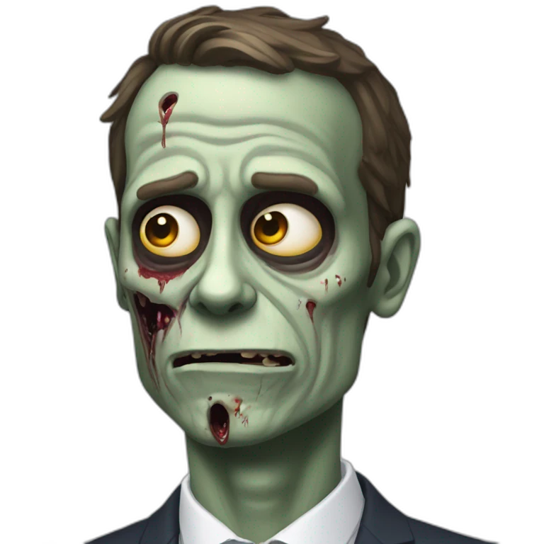 macron zombie emoji