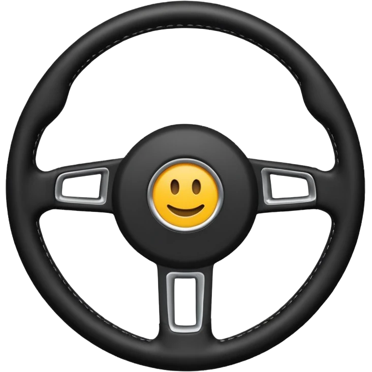 car steering wheel with no emoji emoji