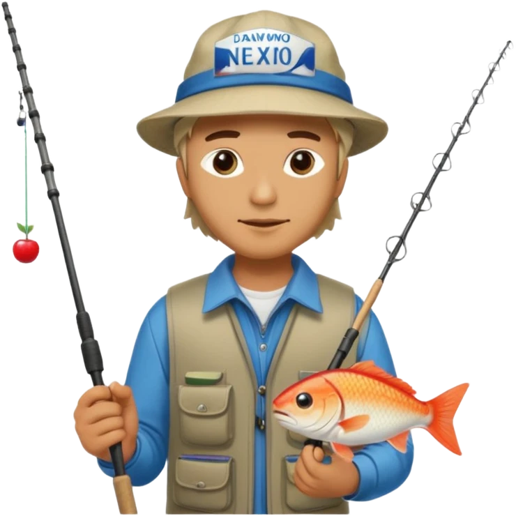 Открытка С Днем рождения тестя. ему 72 года. без текста. тема авто и рыбалка. номерной знак E055AE48 должен быть российским.  автомобиль - вишневая Daewoo Nexia. emoji