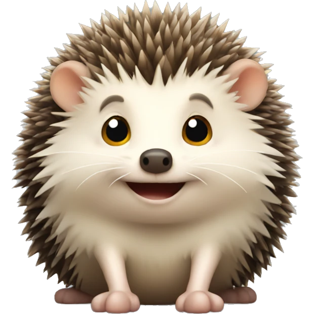 cute hedgehog emoji
