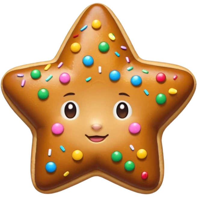 star shape bun emoji