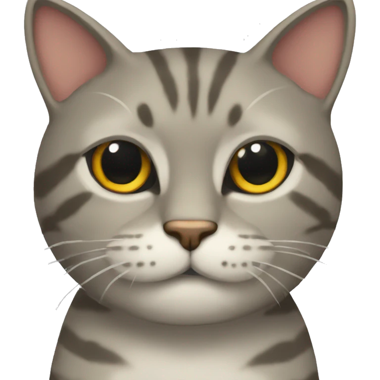 Gato segurando peso emoji