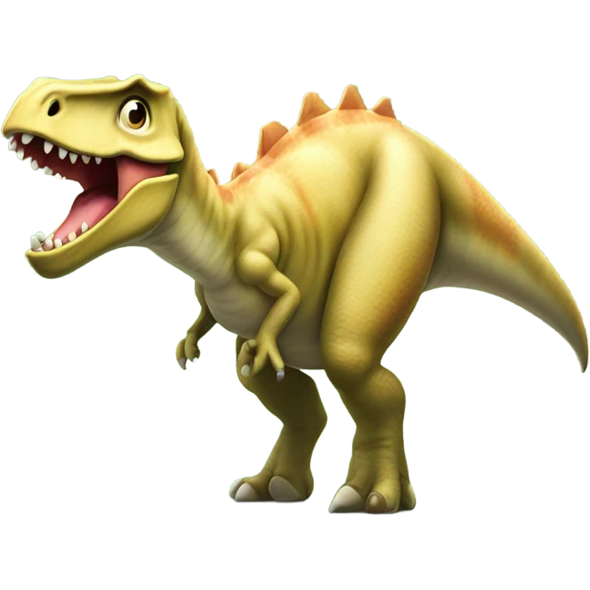 Dinosaurio con dinero emoji
