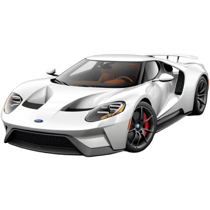 white ford gt emoji