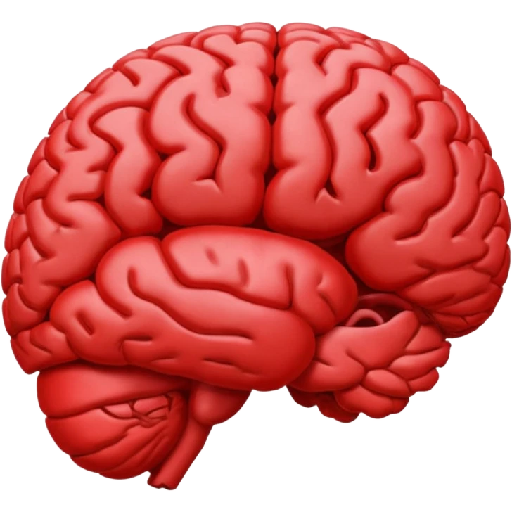 red brain emoji