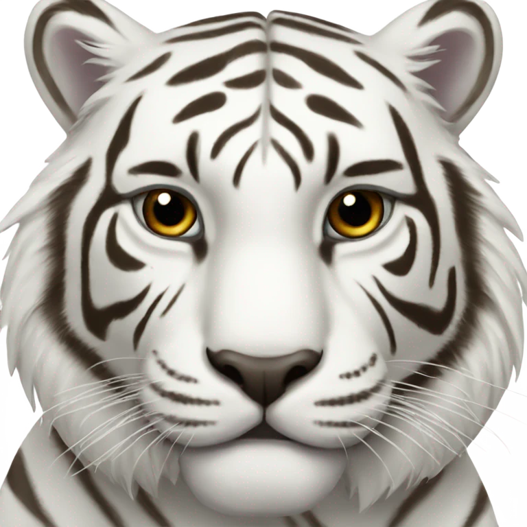 White tiger emoji