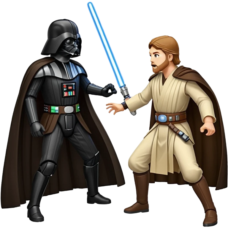 Darth Vader fighting Obi-Wan emoji