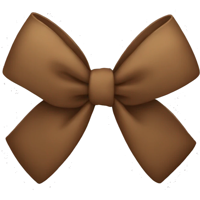 brown bow emoji