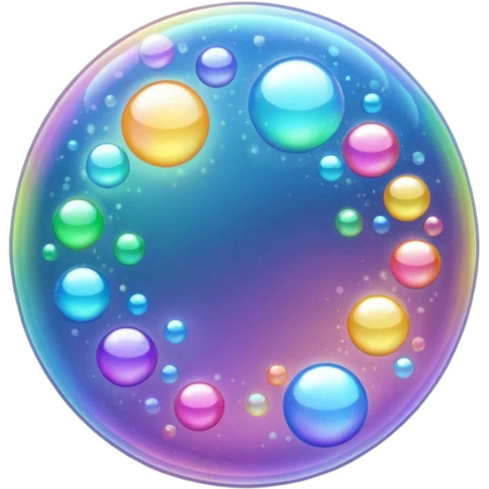 glitter bubbles emoji