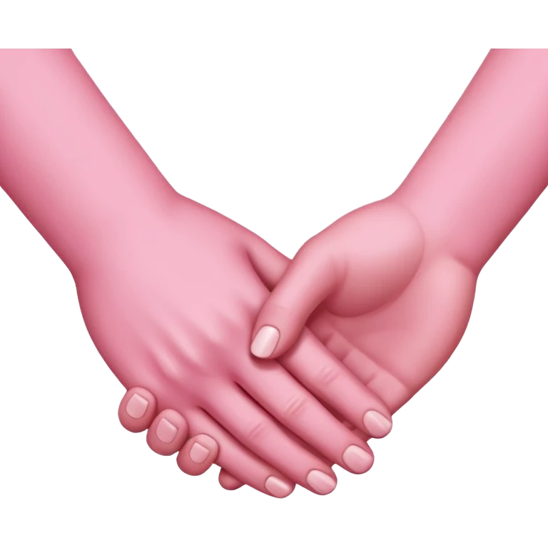 handshake pink hands emoji