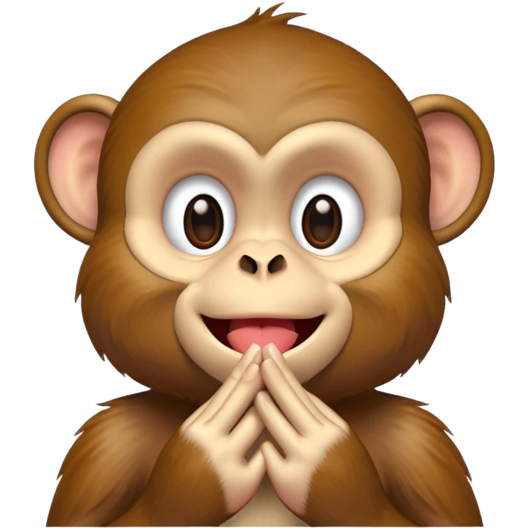 Monkey blowing kiss emoji