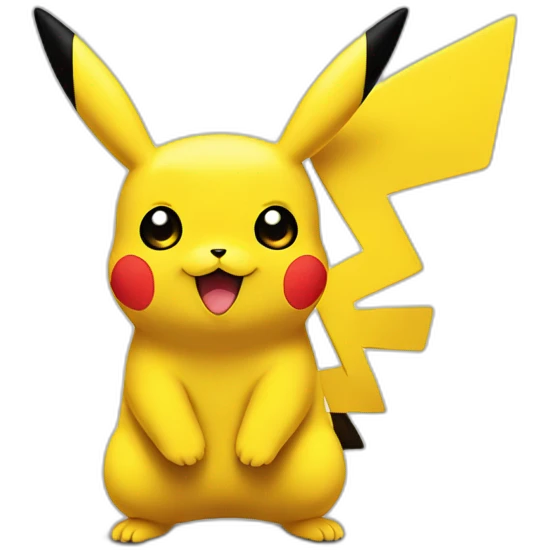 pikachu with black part of the tail emoji