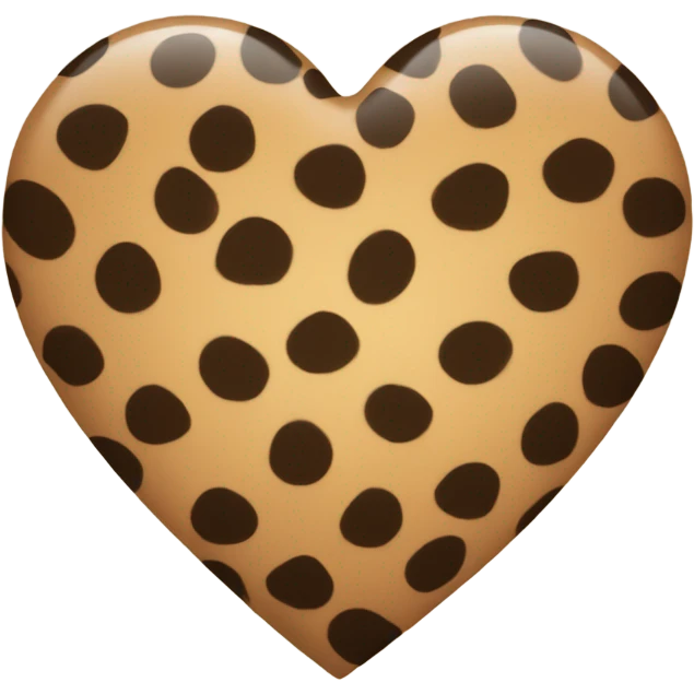 Cheetah Print Heart emoji