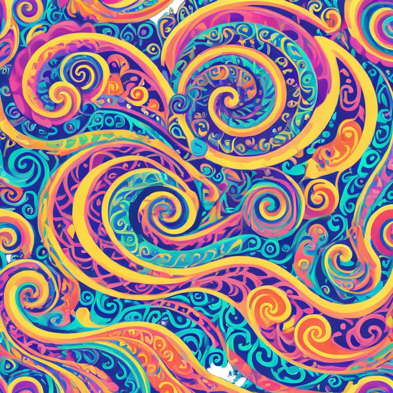 colorful swirling psychedelic pattern emoji