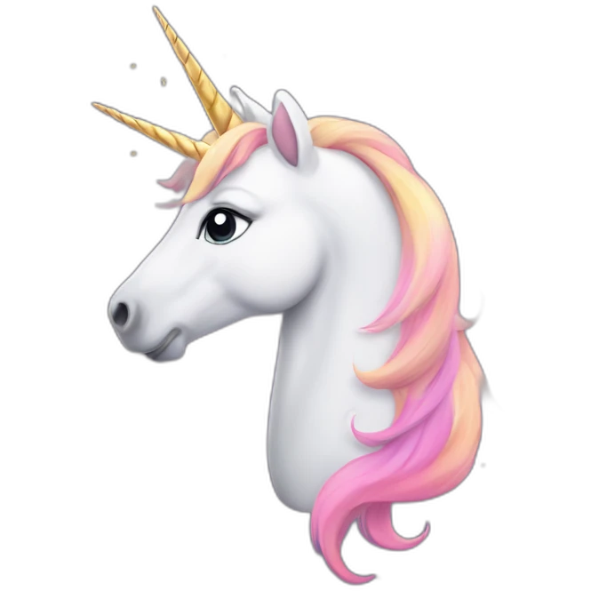 Unicorn-with-stars emoji