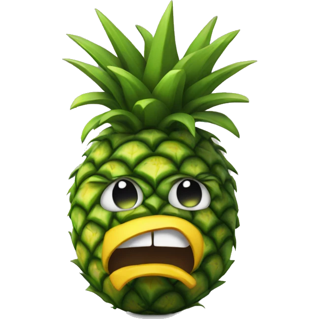 angry pineapple  emoji