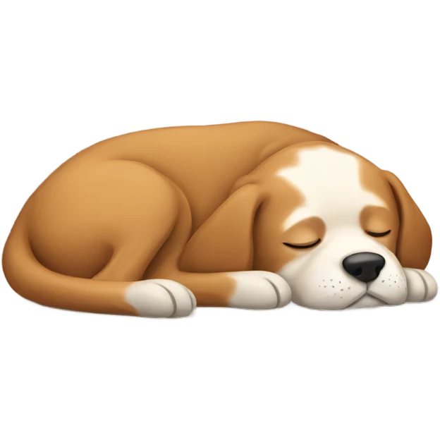 Dog sleeping emoji