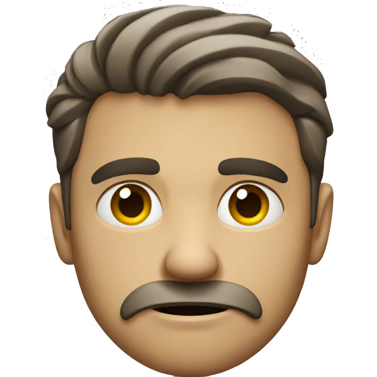 Annoyed man emoji