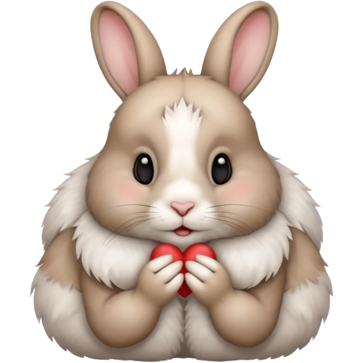 Rabbit kissing emoji