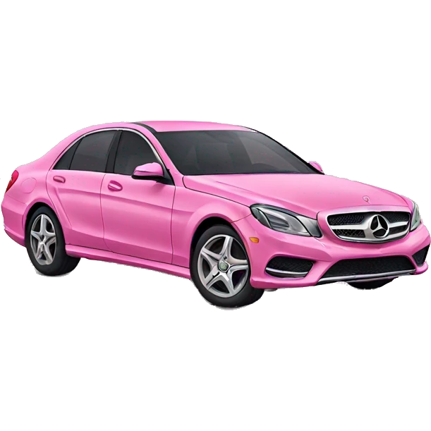 Pink Mercedes  emoji