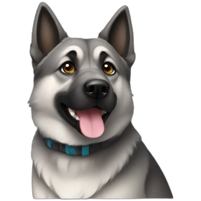 Norwegian Elkhound emoji
