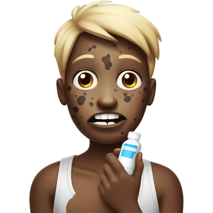Hyperpigmentation meme emoji