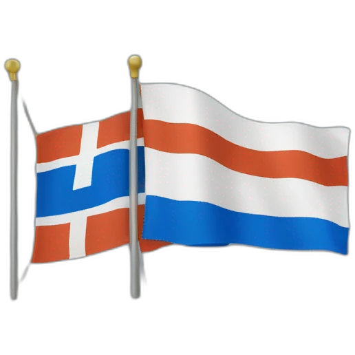 flag of Ingria and Finland emoji